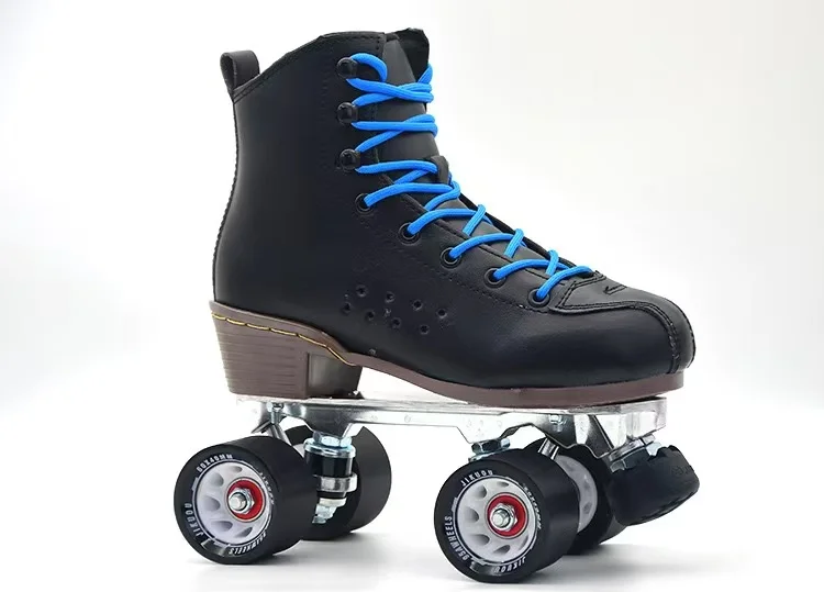 Sepatu Roda Dua Baris, Sepatu Roda Pria dan Wanita untuk Figure Skating, Sepatu Roda Empat Roda untuk Lapangan Roda