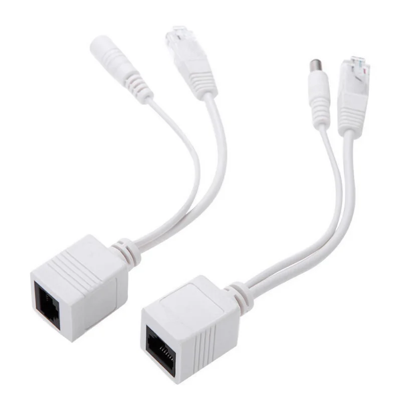 Z  Power Over Ethernet Passive RJ-45 PoE Adapter Splitter Cable For IP Camera