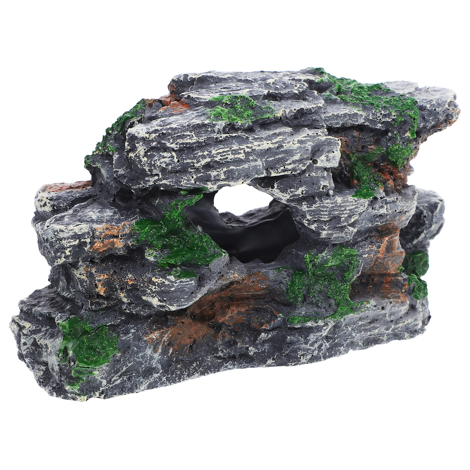 

Fish Tank Simulation Stone Decorations Durable Resin Ornaments Aquarium Hideaway Caves Betta Safe Decor Pet