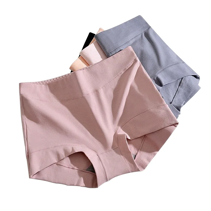 M-4XL Boxer de algodón para mujer, calzoncillos Boxer antibacterianos de grafeno, calzoncillos Boxer abdominales de cintura alta, pantalón de protección Sexy
