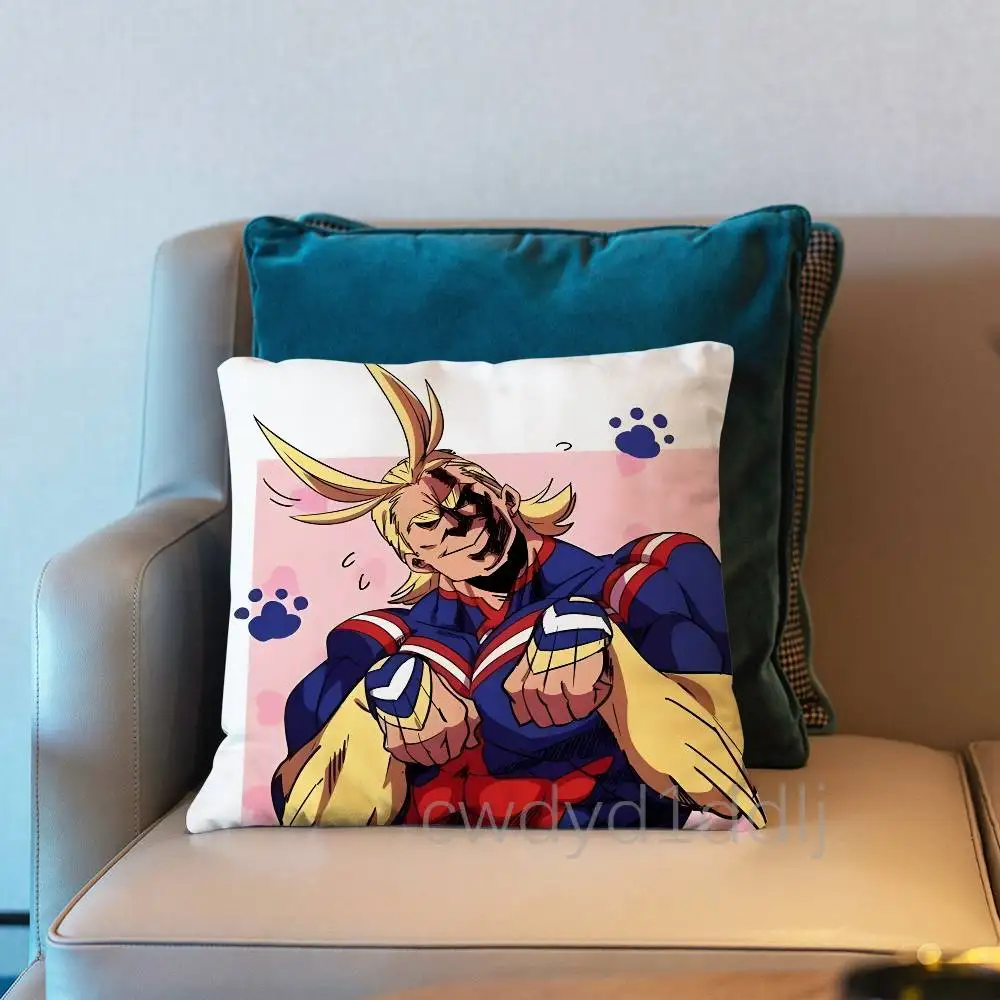 Hero A-All Might A-Academia Pillow Case Cover Square Sofa With For Pattern Comfortable Cushion suitable Of Room 3