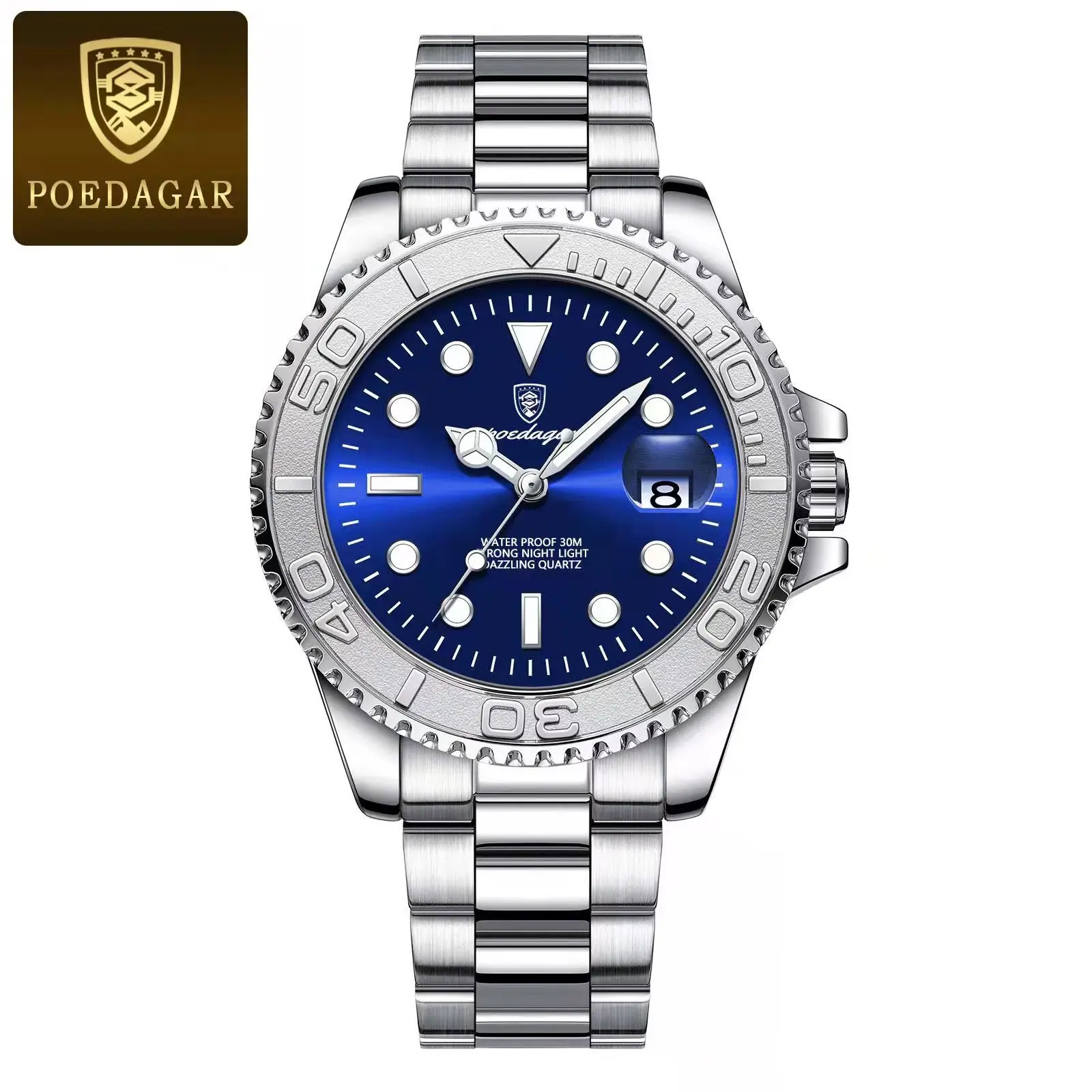 Men's POEDAGAR Top Original Quartz Watch