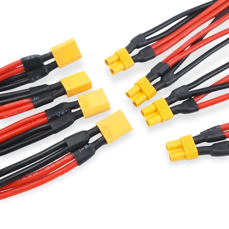High quality 1PCS XT30 XT-30 Female / Male Parallel cable wire Y lead 16AWG 10CM Battery Charger Cable For Rc Drone Car Battery