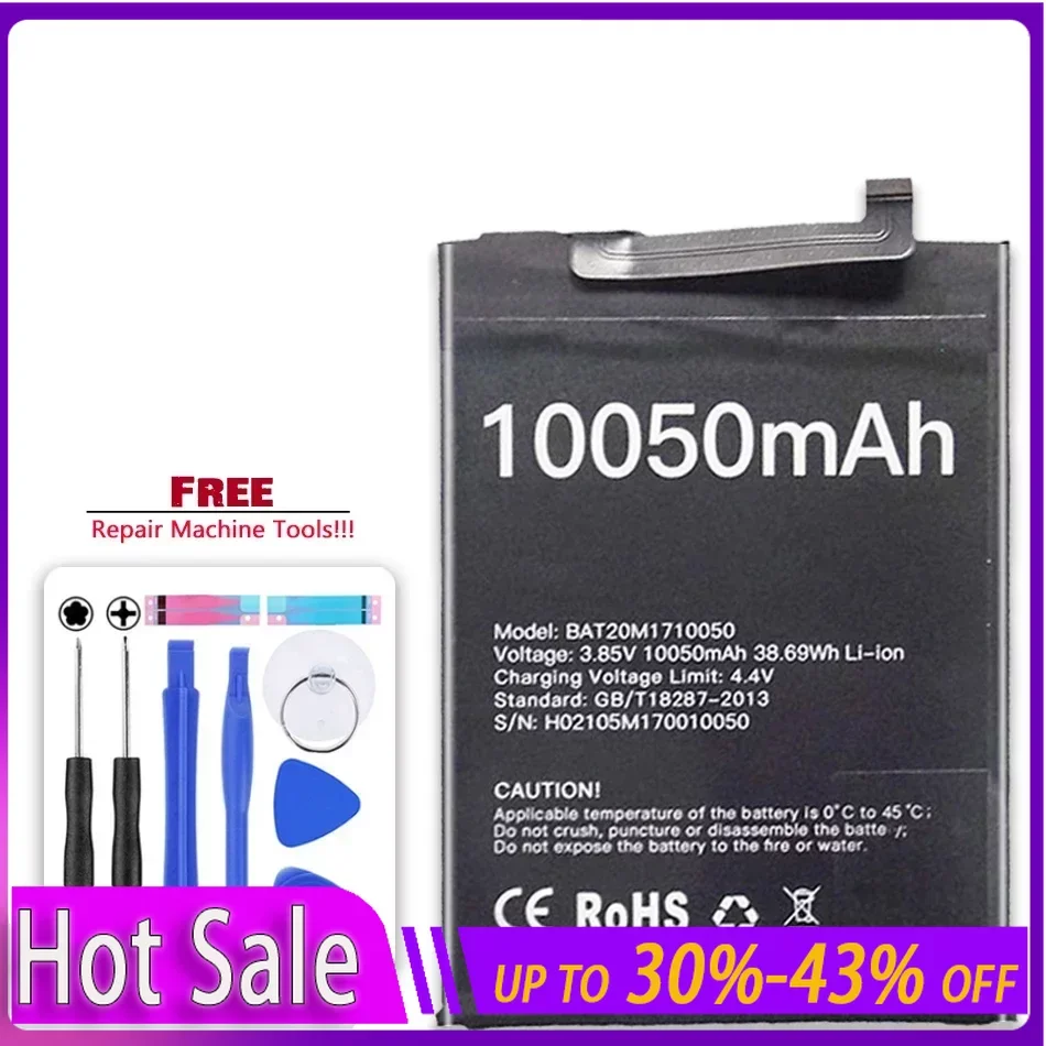 

BAT20M1710050 10050mAh Mobile Phone Battery for DOOGEE S59 Pro S59Pro Portable Batteries Warranty + Track Code