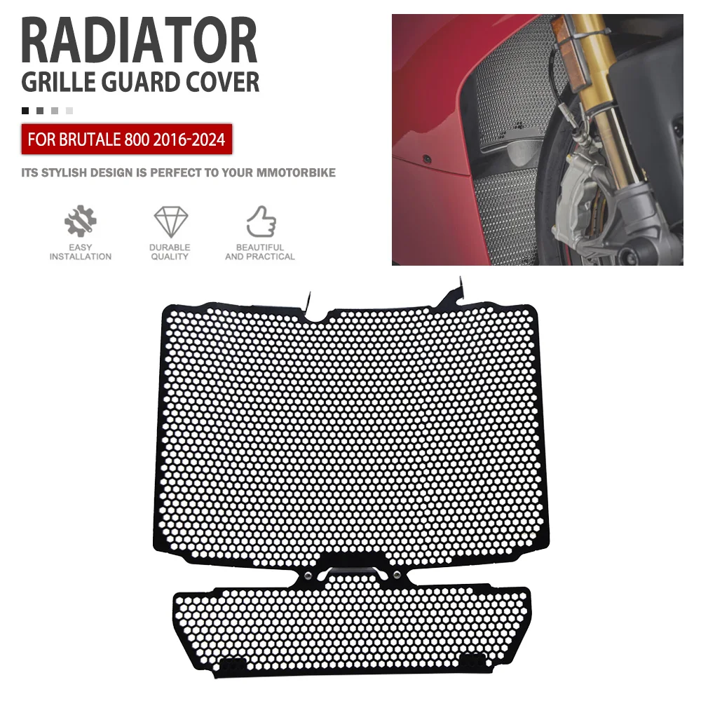 

Radiator Guard For MV Agusta Brutale 800 2016 2017 2018 2019+ 2024 2023 Motorcycle Radiator Grille Cover Protector Accessories