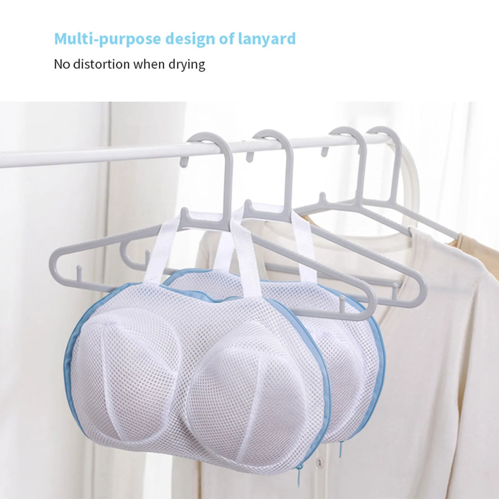 Mesh Lingerie Laundry Bag Reusable Zipper Underwear Wash Bags Anti‑Deformation Protective Net Pouch For Washing Machine ﻿