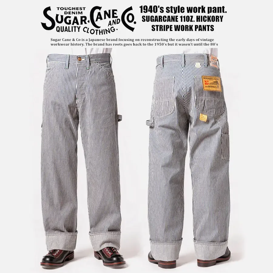 Комбинезон CANE 40-х годов Железнодорожный комбинезон в полоску Hickory