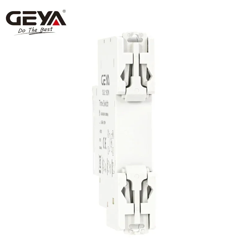 GEYA-interruptor eléctrico de temporizador programable SUL180N, 24 horas, 110V, 220V, 16A, con batería, carril Din, temporizador mecánico, CE