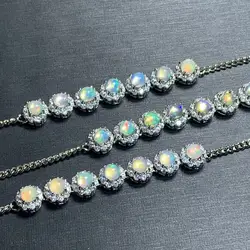 Gorgeous Color Natural Opal Bracelets & Bangles For Women Adjustable Fine Jewelry Stone Gift Party Woman Birthday