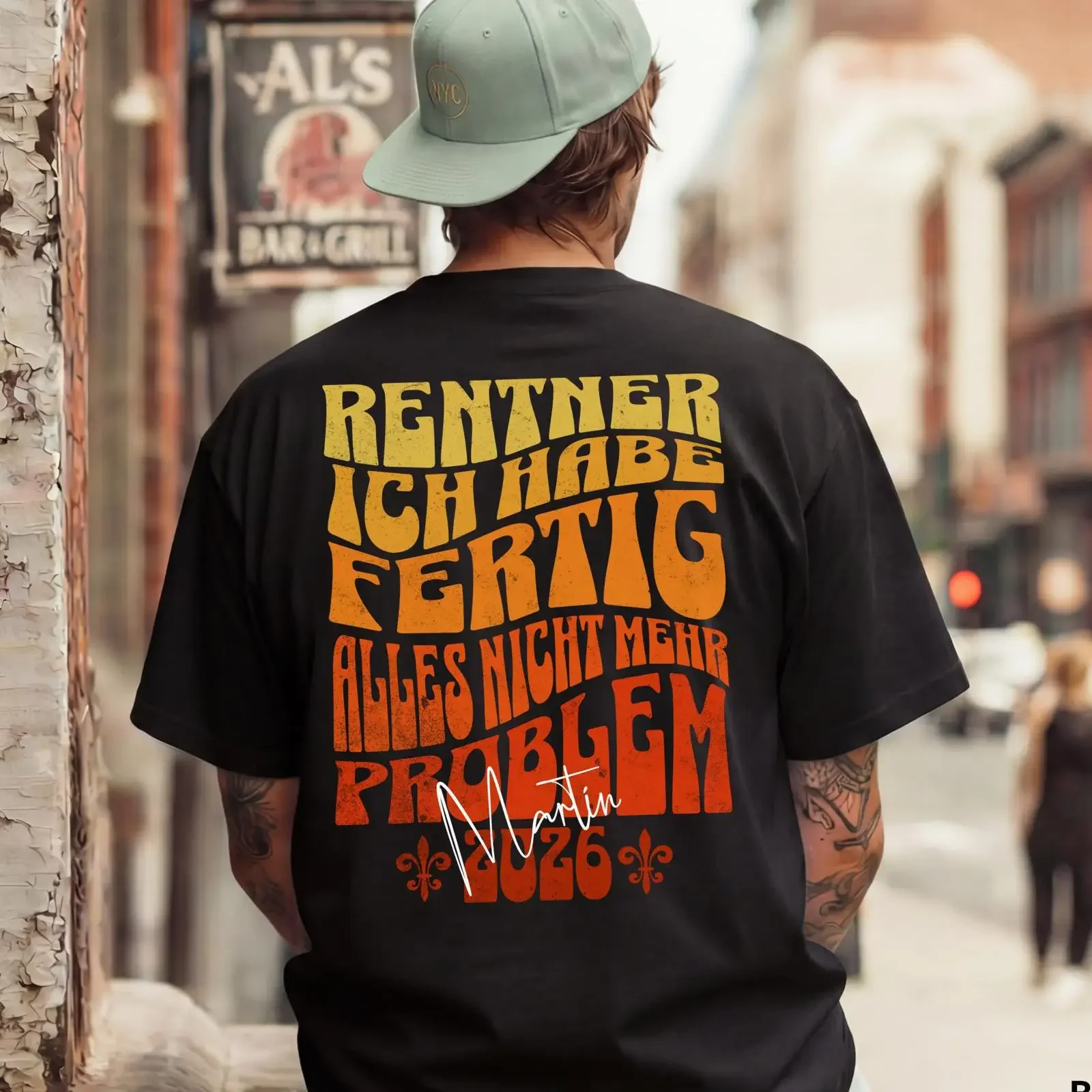 Funny retiree shirt men's retirement t 2026 gift idea birthday for men vintage Washed Casual designer clothes Soft streetwear