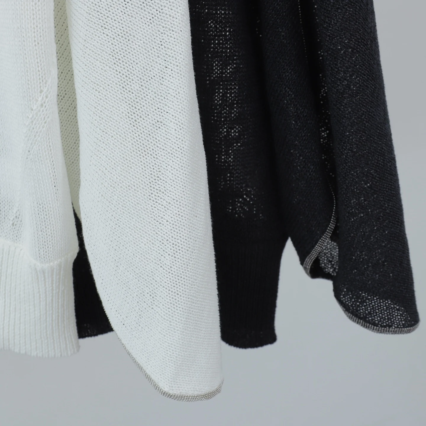 Primavera y novedad de verano, suéter de punto versátil y cómodo con cadena y cuello en V Simple para mujer