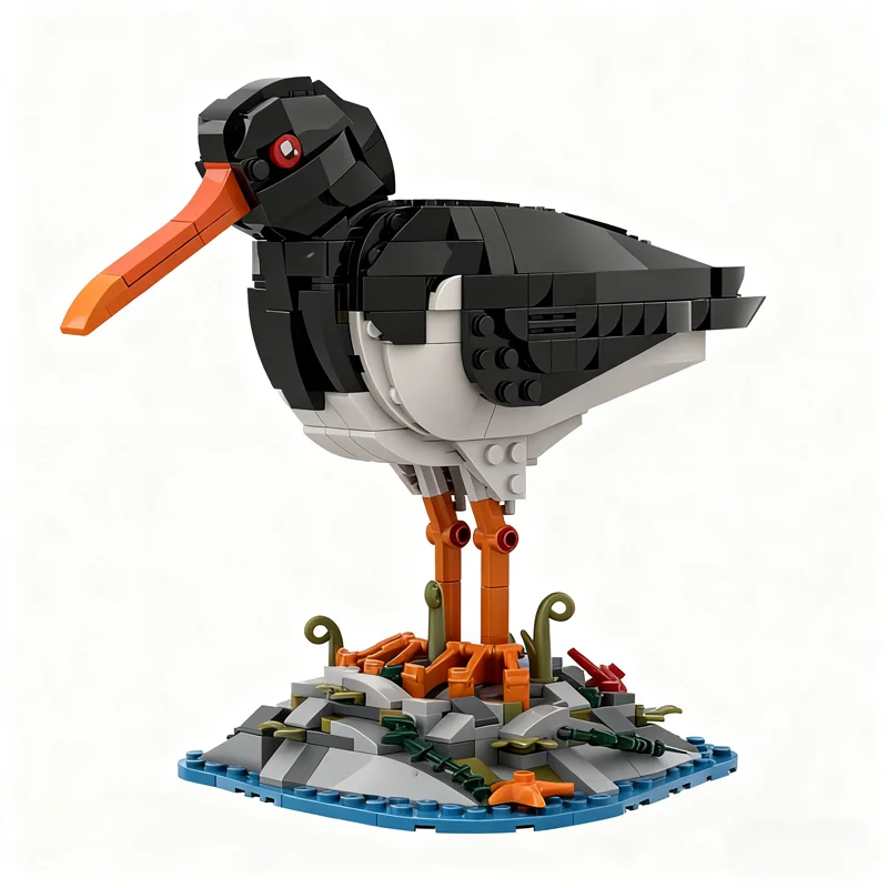 522 stücke MOC Oystercatcher Harry Modell Bausteine Bau DIY Kreative Idee Spielzeug Weihnachten Geschenke Bildung Ziegel Kinder