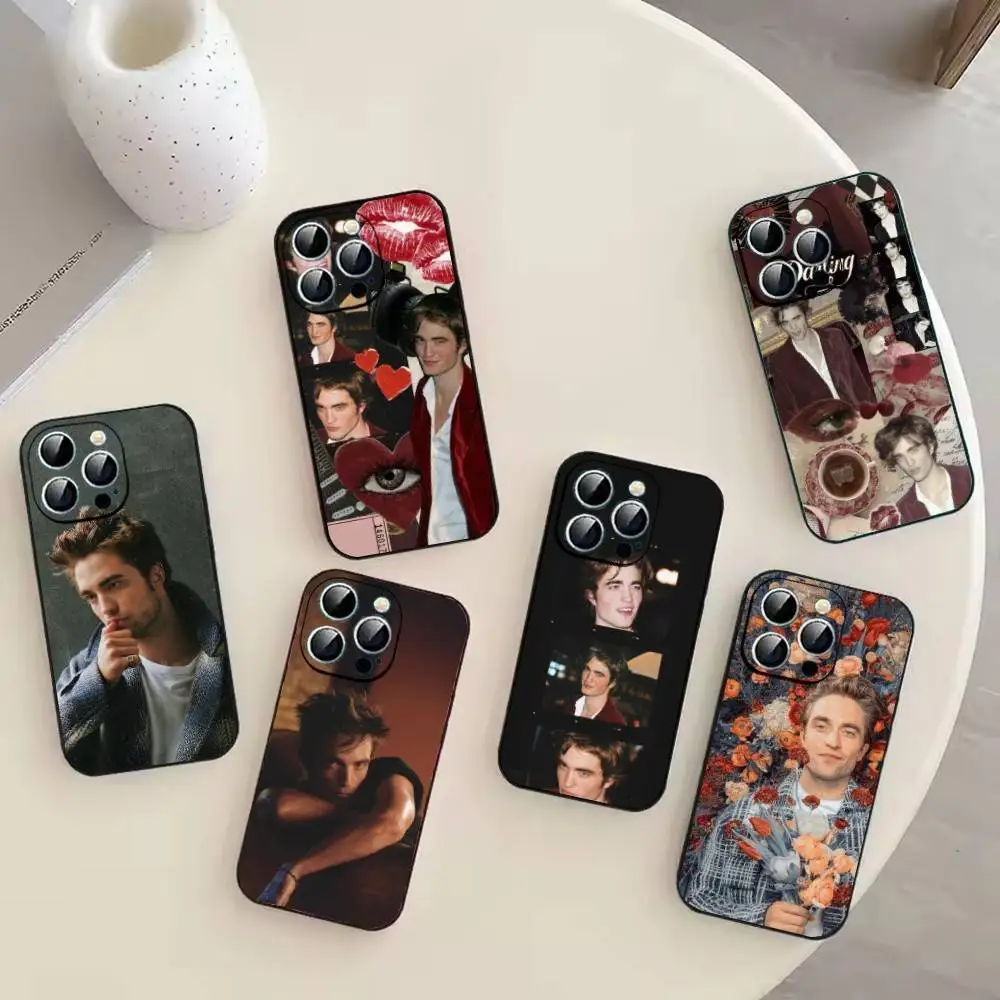 

Twilight R-Robert Pattinson Phone Case For iPhone 17,16,15,14,13,12,11 Plus,Pro Max,XS,Soft Black Cover