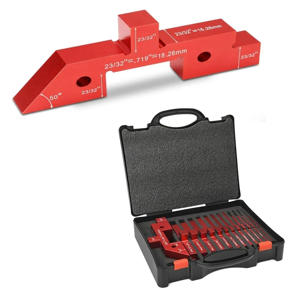 Table Setup Blocks Aluminum Alloy Set up Bars for Router Bit Height Milling Thickness Depth and Angle Adjustment