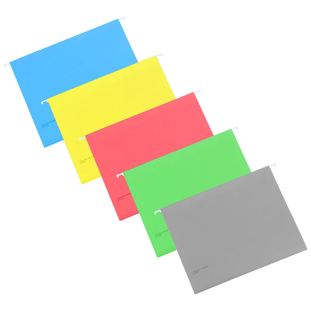 

5Pcs Hanging File Folder Box Convenient File Organizer Portable Document Container for Office School