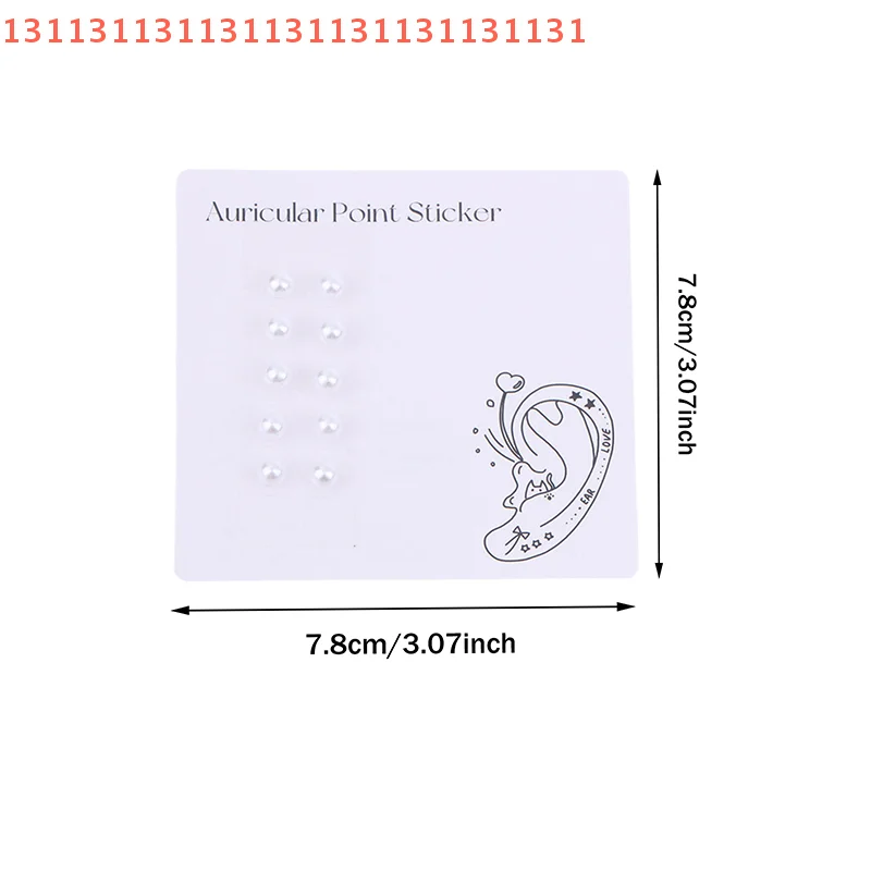 ملصقات نقطة الأذن من حجر الراين واللؤلؤ، عصا ضغط الأذن، ملصقات الأذن الوخز بالإبر، التدليك، الموضة، 10 قطع #3