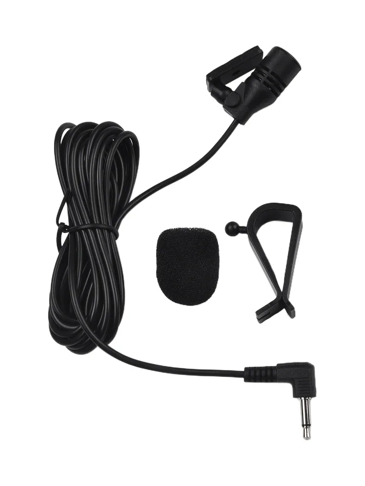 3.5mm Car Radio Microphone External Microphone Microphone 300cm Cable 50Hz-20KHz For Car Radio Cell Phone Laptop With Anti-Noise