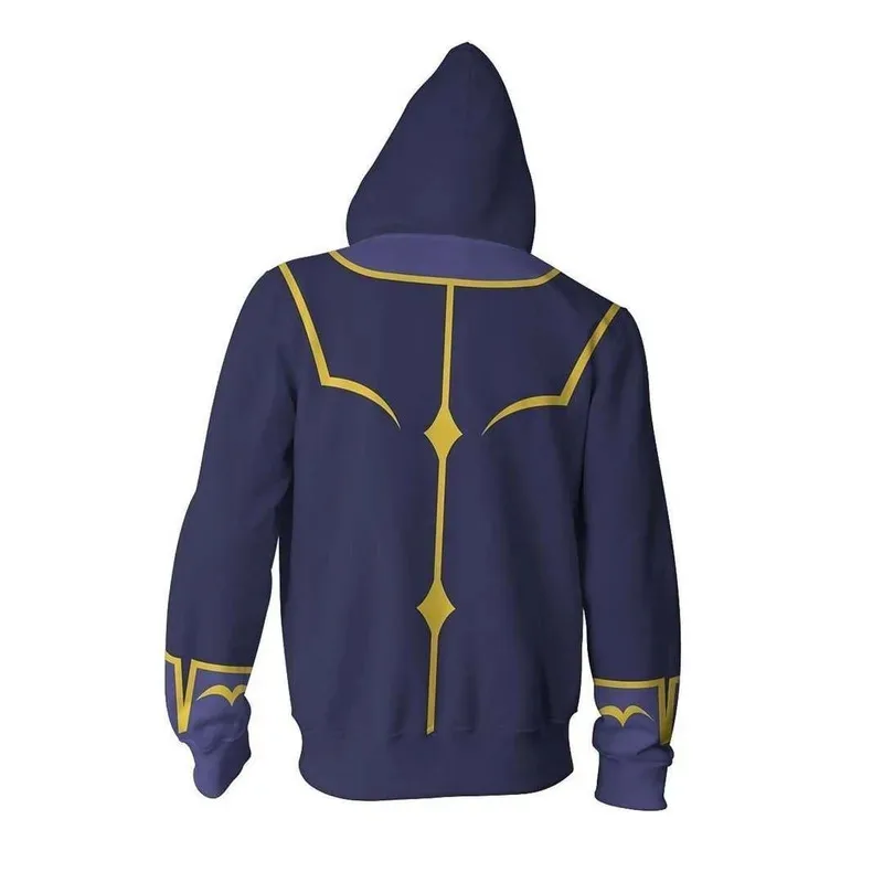 Sudadera con capucha Unisex Code Geass Anime Lelouch Lamperouge y Suzaku Kururugi, sudadera estampada, chaqueta de Cosplay, ropa de calle para todas las edades