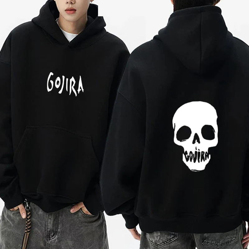 

French Metal Band Gojira Magma printed Hoodie Men women Fashion Harajuku Fleece Pullover gothic clothes streetwear Sweatshirt