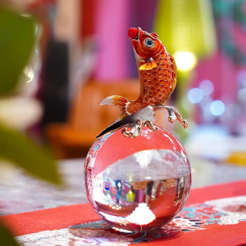 

Large Hongyun Koi Good Dribble Living Room TV Cabinet Study Creative Decoration Ornament