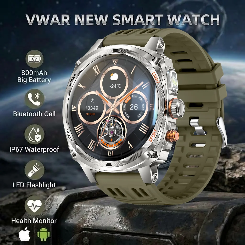Smartwatch Samsung Watches For Men - Montre connectée robuste pour homme, batterie