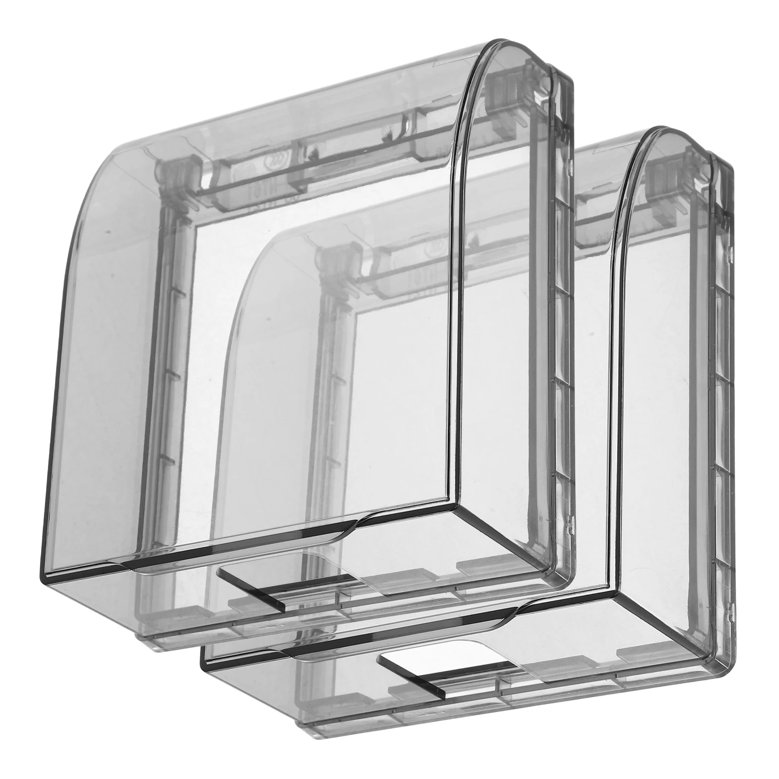 

2pcs Waterproof Socket Cover 86 Type Splash-Proof Box For Bathroom Toilet Living Room Balcony Household Use Durable