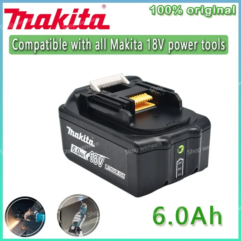 

Original Makita 18V 6000MAH Rechargeable Power Tool Battery with LED Lithium Ion Replacement LXT400 BL1850 BL1860B BL1860