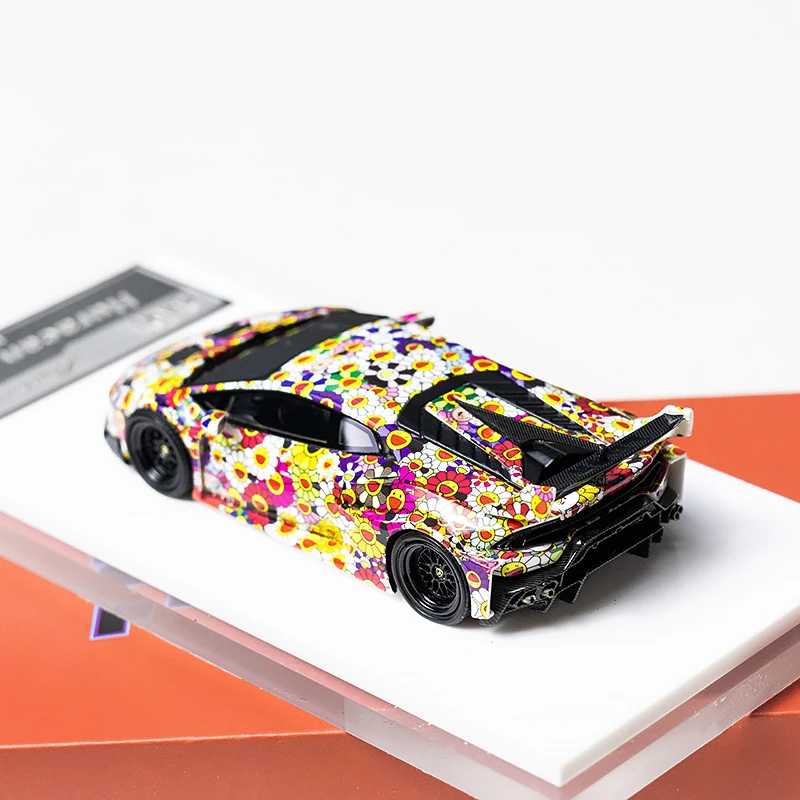 Flame 1/64 Lamborghini Huracan GT LP610 alliage jouet véhicule à moteur moulé sous pression en métal modèle cadeaux