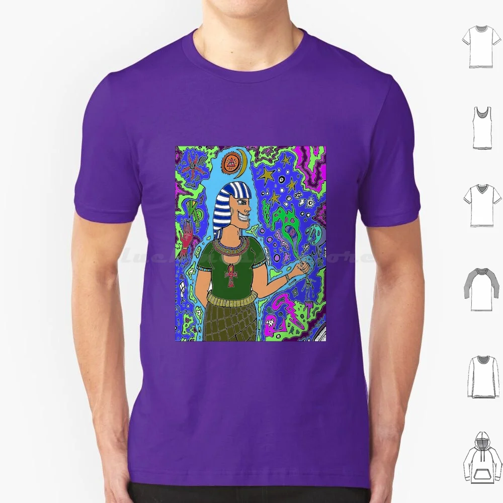 Pharaoh Chaos Colors T Shirt 6xl Cotton Cool Tee Egypt Ancient History Chaos Magick Occult Colorful