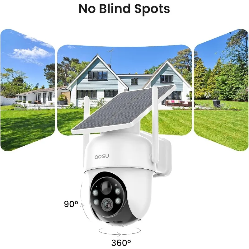 Security Cameras Outdoor Wireless,  System with 360° Pan & Tilt, Auto  , 2K Color Night Vision, Easy Setup, 5G & 2.4G WiFi
