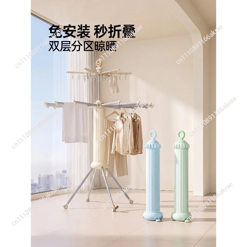 for balcony home multi-functional indoor outdoor drying rack for blankets and quilts