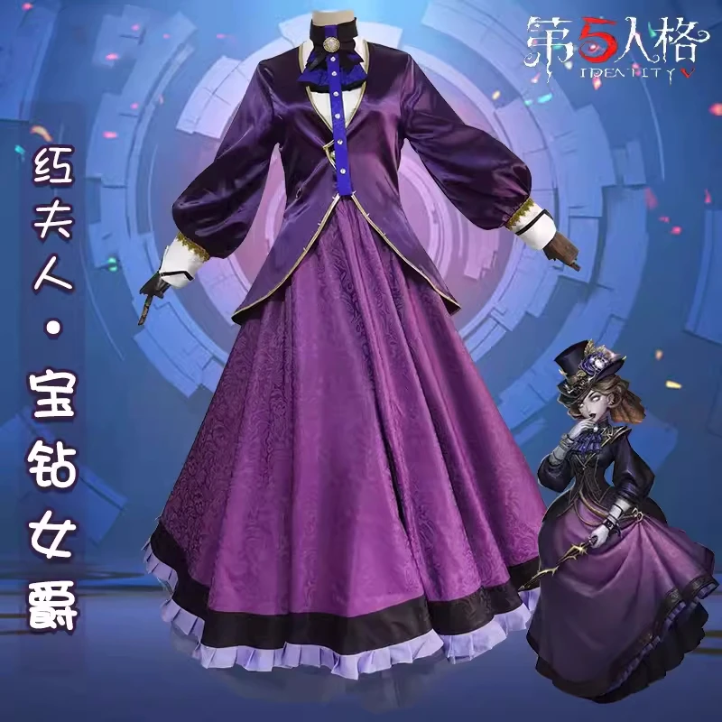 

Mary Cosplay Costume Game Identity V Women Men Fashion Uniform Anime Bloody Queen Role Play Clothing Halloween Carnival Suit