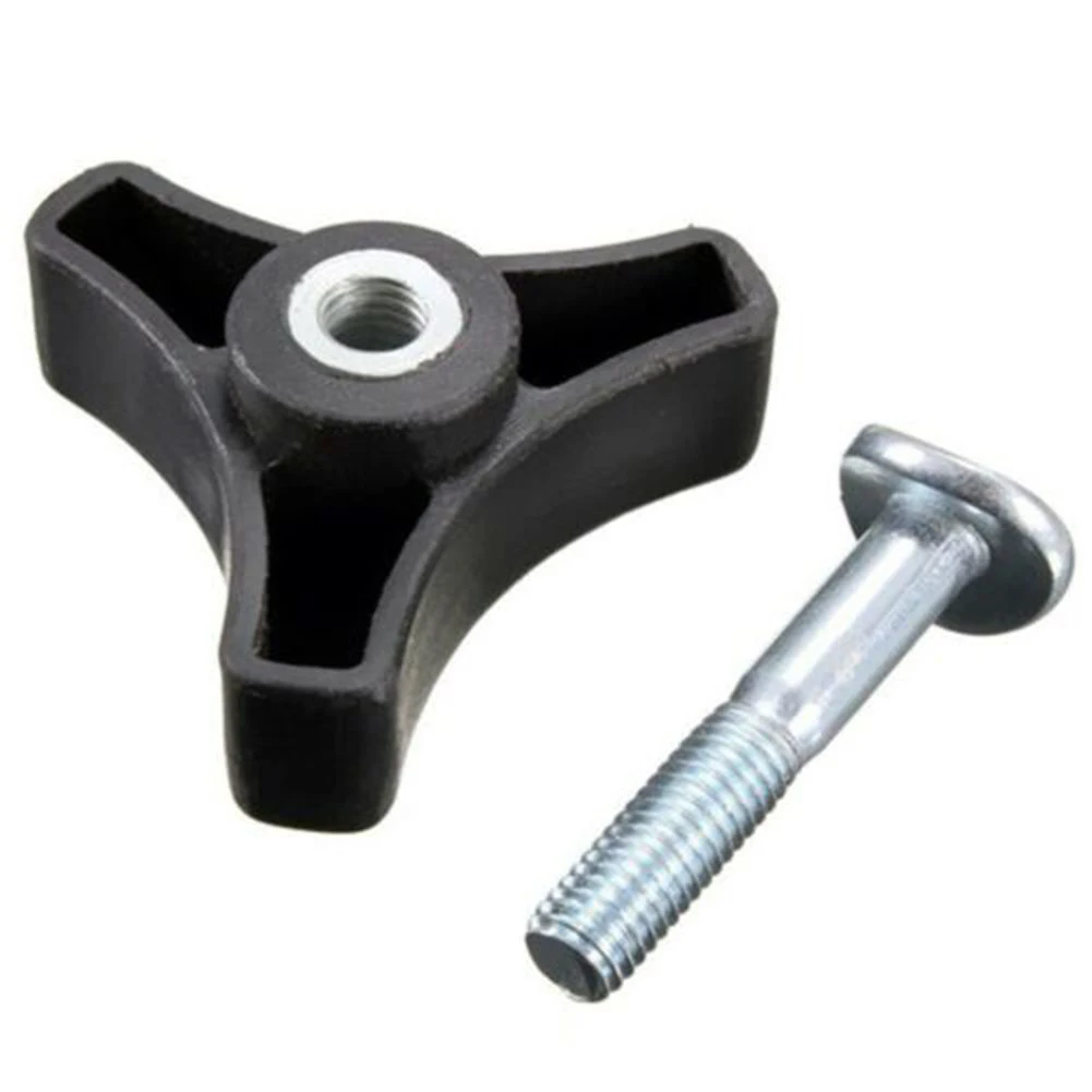2PCS Handle Knob Triangle with Nut Screw Bolt Fits For Mountfield Lawn Mower and Various Lawn Equipment Models
