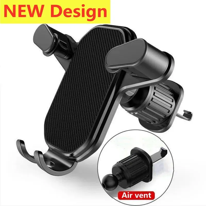 Car Mobile Phone Holder Stand, Air Vent Gravity, Mount GPS, Smartphone, Suporte Celular Móvel no Suporte de Carro para iPhone, Samsung, Xiaomi, LG