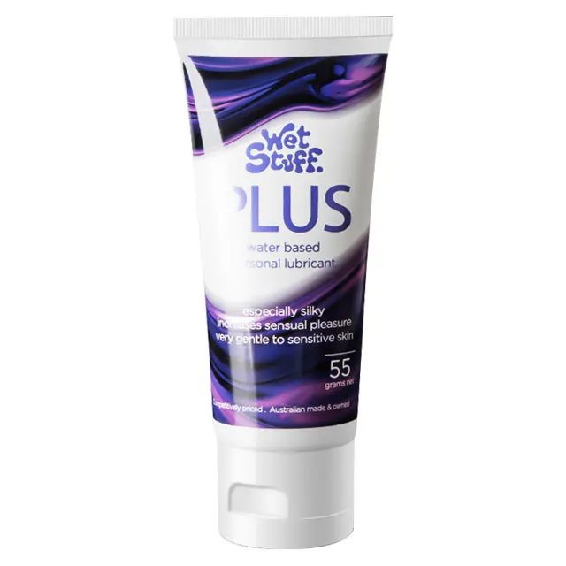 Wet Stuff PLUS Water Based Personal Lubricant 55g/100g Smooth Moisturizing Gel Gentle Formula for Couples Intimate Care Sensitiv
