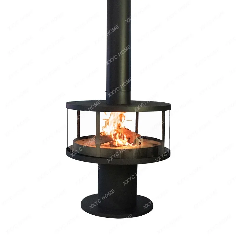 

Круглый распылительный камин, квадратный цилиндрический дизайн костра с имитацией пламени