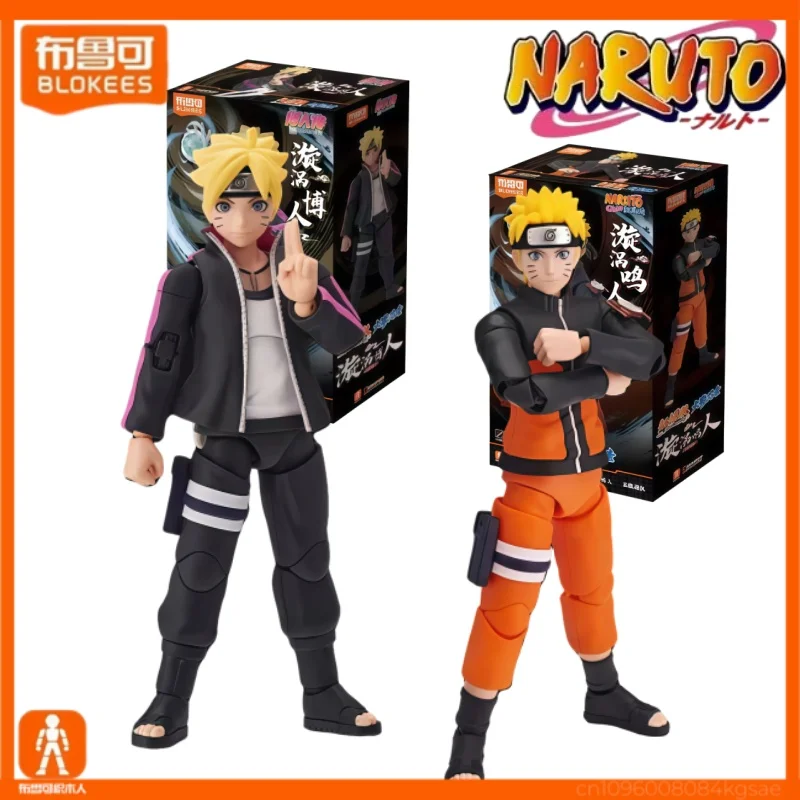 

Строительные блоки Blokees NARUTO, коллекция персонажей, игрушка, украшение Узумаки, сборка, подвижная модель, детский рождественский подарок