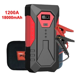 18000mAh Car Jump Starter 1200A Portable Car Charger Booster Charger Booster Power Bank Starting Device Car Starter