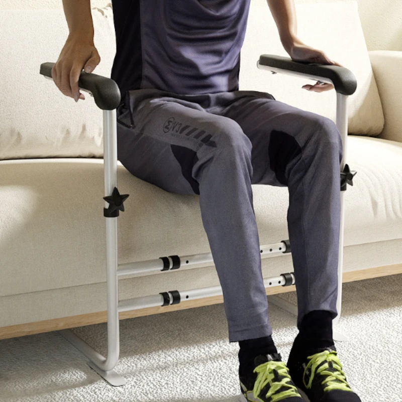 Couch Standing Aids Slip Resistant Heavy Duty Chair Assist for Elderly 6 Heights Adjustment PU Handles for Seniors Mobility