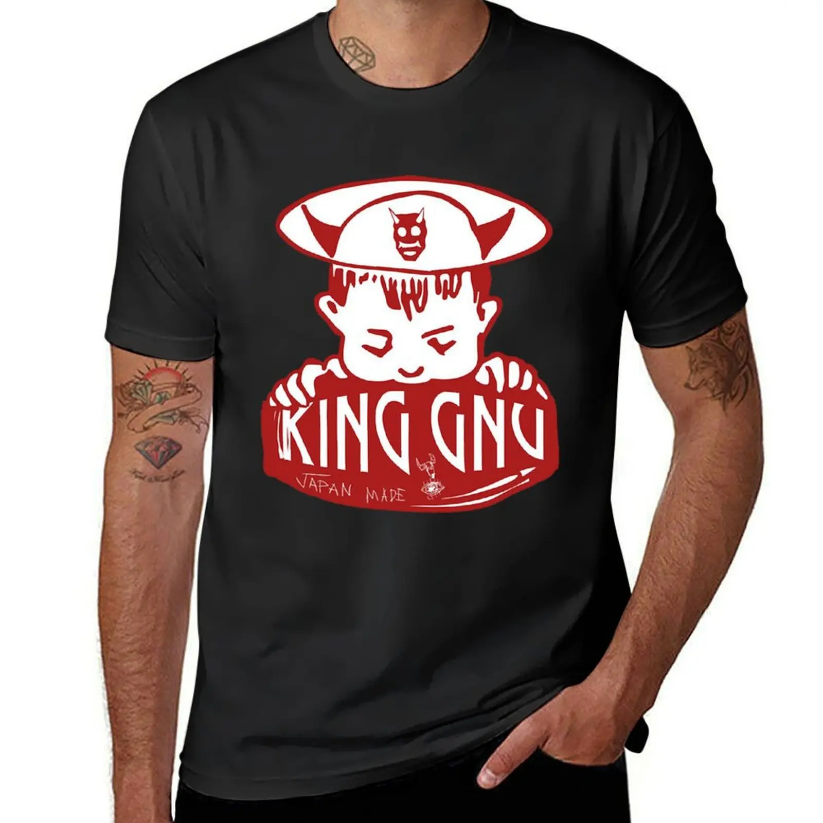 The Red King Nu Art Work T-Shirt animal prinfor boys Short sleeve tee Men's cotton t-shirt