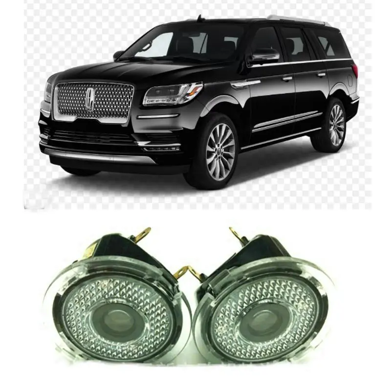 2pc Very Cool Car Led  Mirror Welcome Lamp For Lincoln Navigator 2011 2012 2013 2014 2015 2016 2017 2018 2019  High Definition