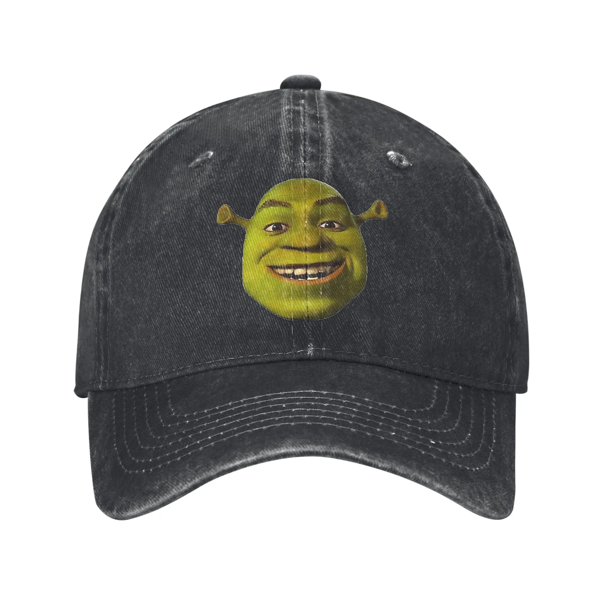 Berretto da baseball Shrek Classico effetto lavato Shreks Berretto da sole per cartoni animati Cappello unisex da viaggio per tutte le stagioni da esterno