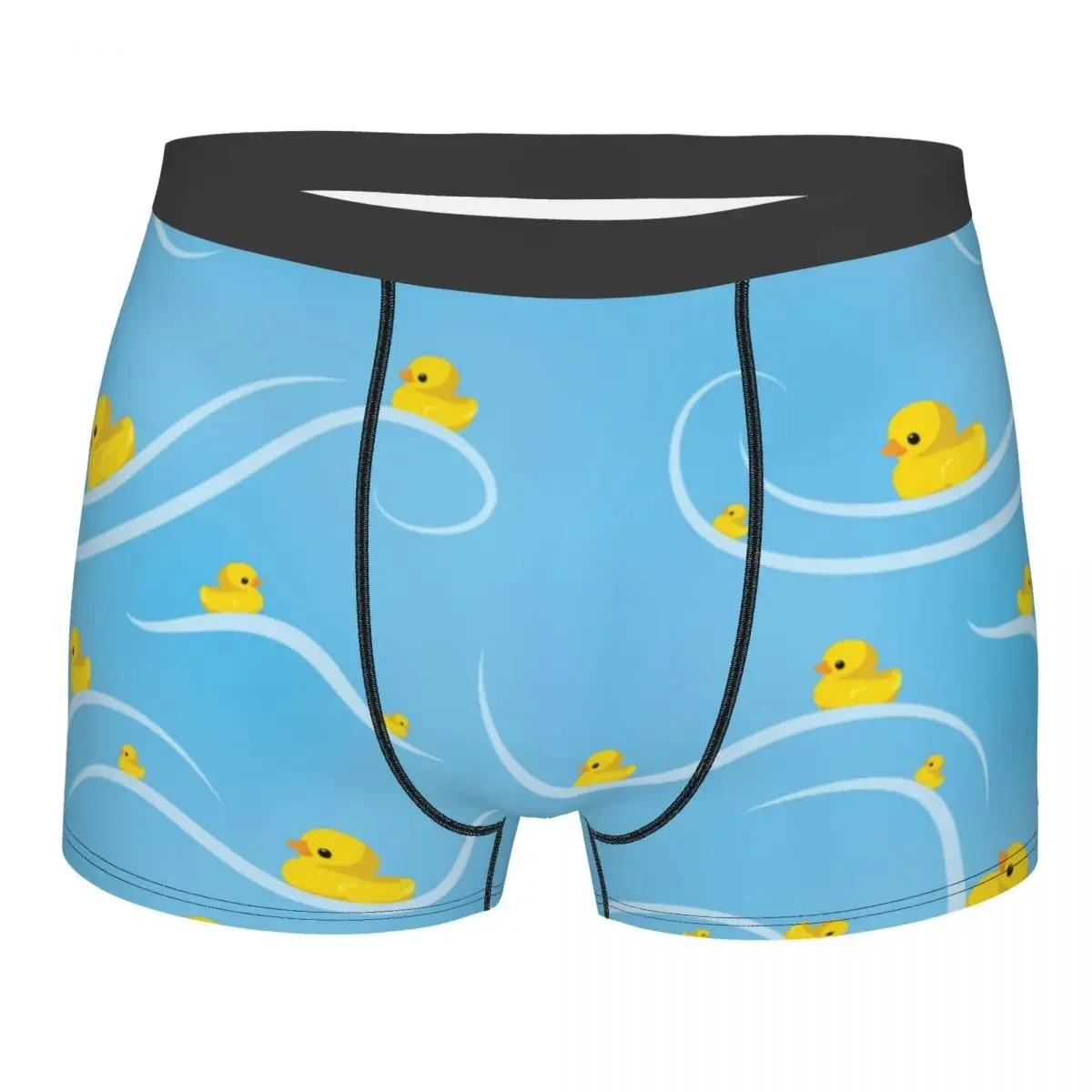 Custom Ducks In A Row Underwear Men Stretch Boxer Briefs Shorts Panties Soft Underpants For Homme