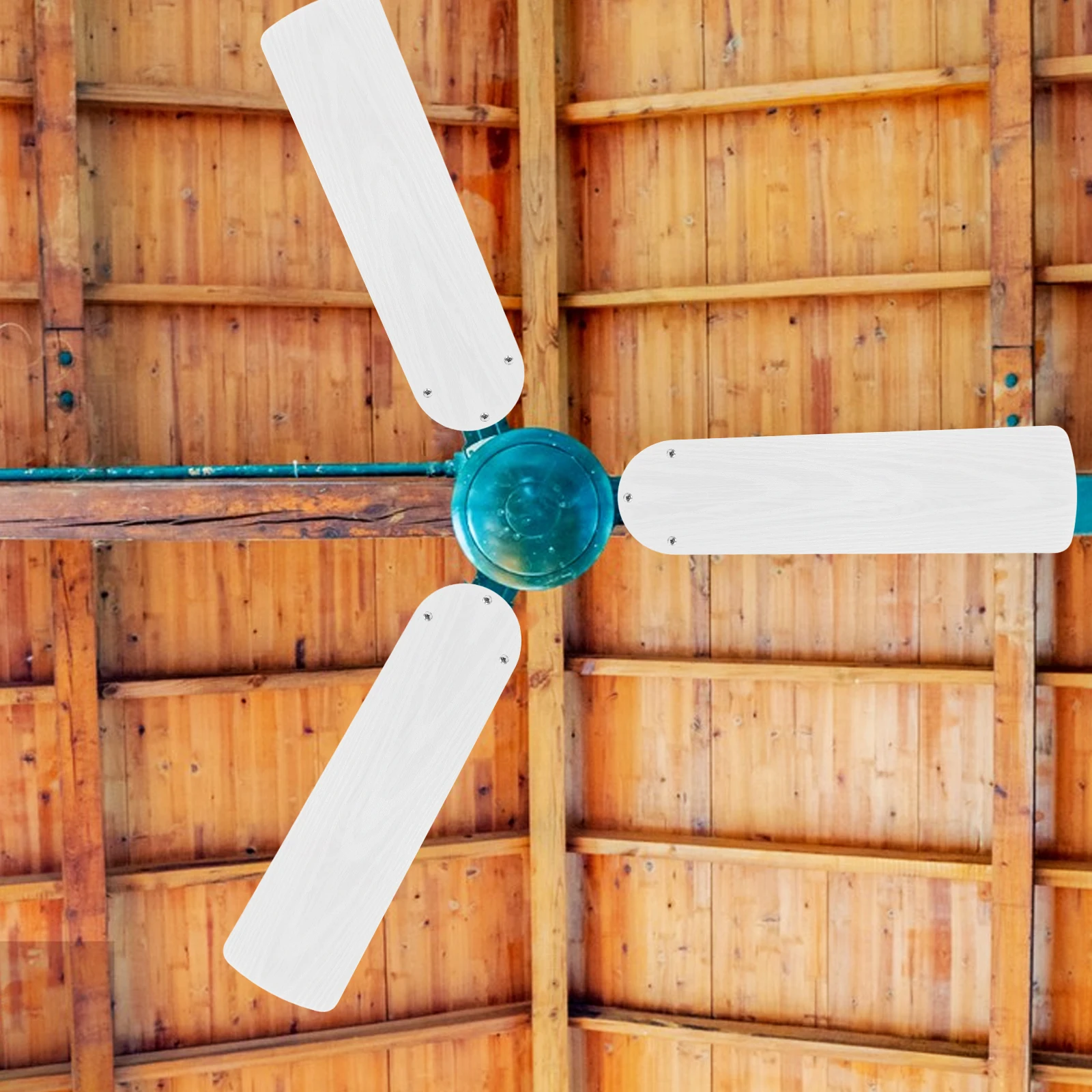 

Walnut Grain Fan Leaf Ceiling Replacement Blades Leaves Decorative White Fans Accessories