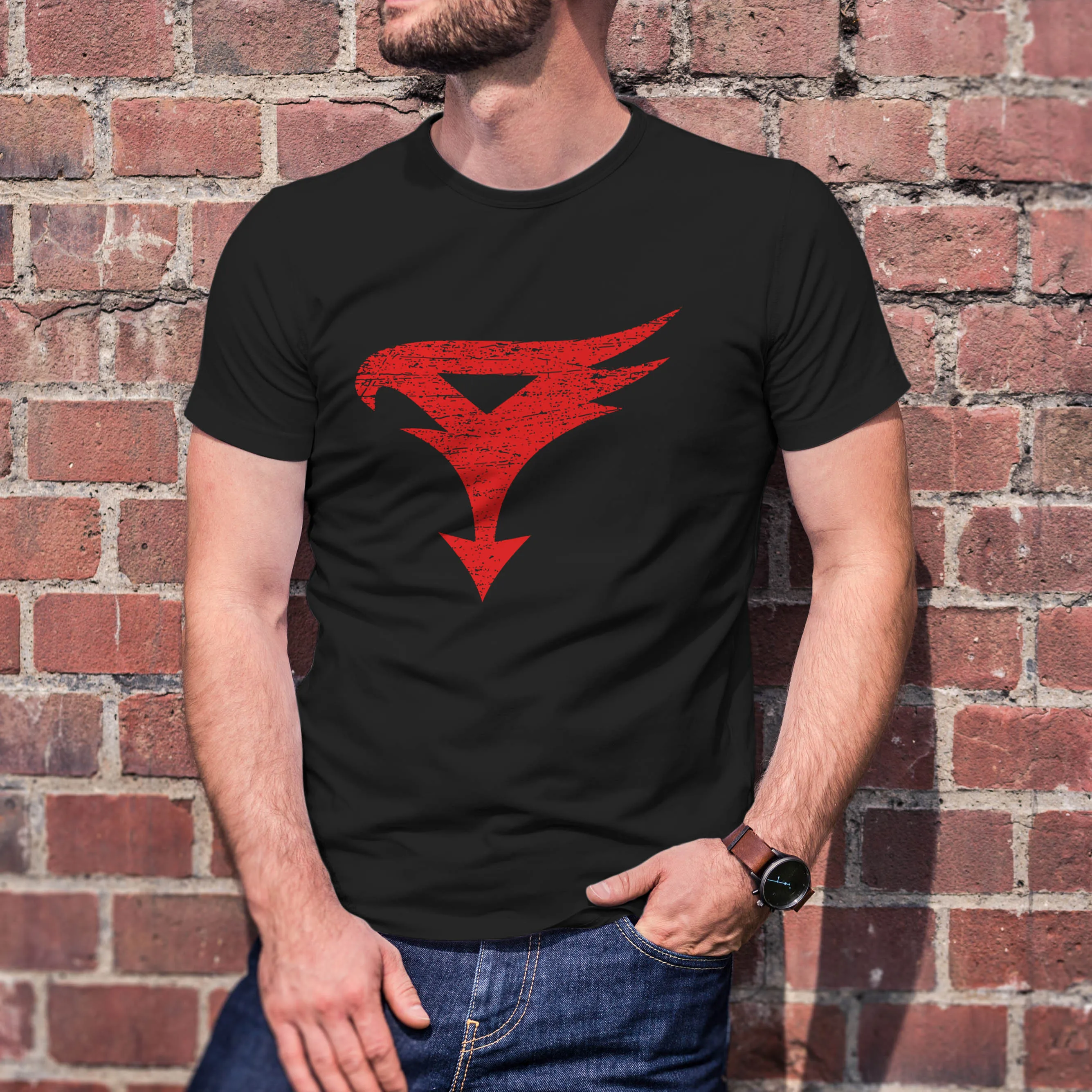 

Gatchaman Logo graphic Vintage t shirts Unisex Casual Comfort cotton Vintage round neck Tees Short Sleeve