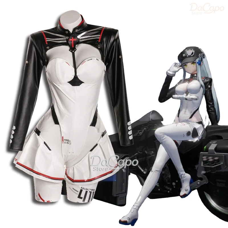 

Clukay Klukai Cosplay Game GIRLS' FRONTLINE 2:EXILIUM Uniforms Jumpsuit Women Clothes Halloween Party Costume Sexy Jumpsuit Wig