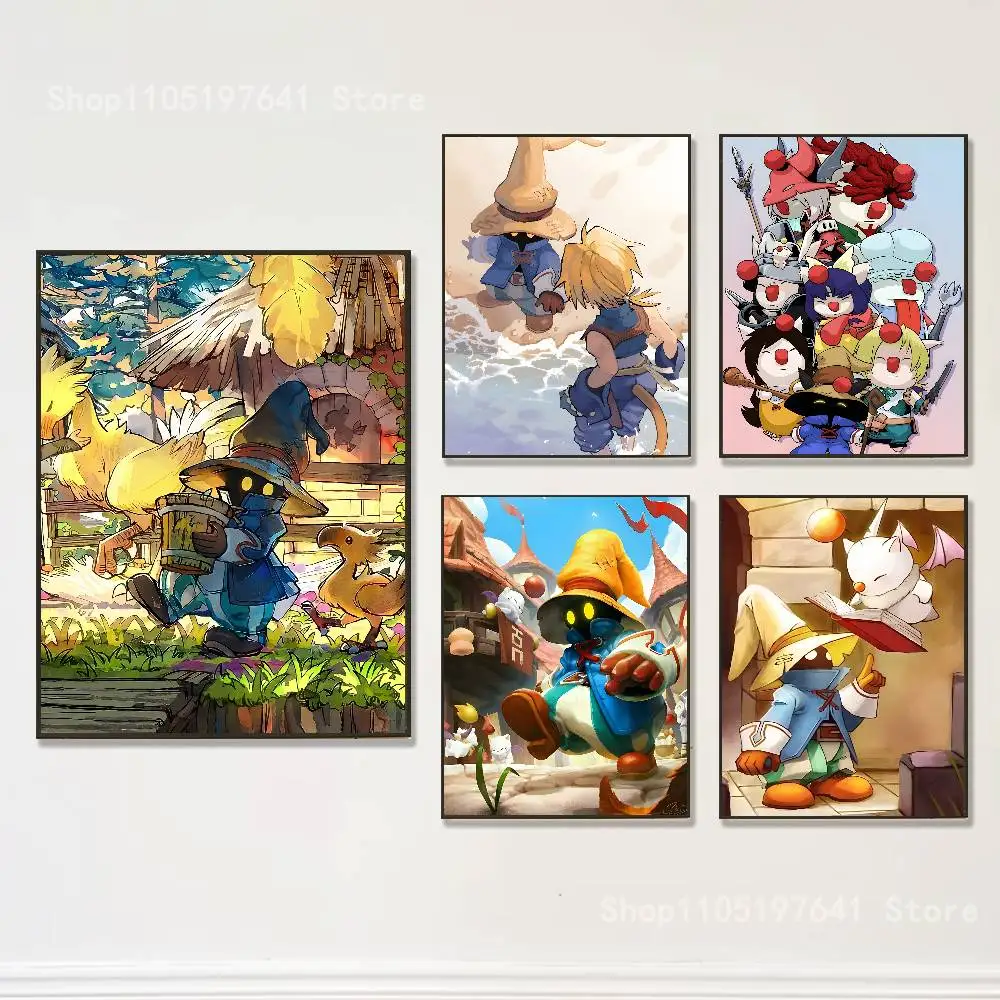 

Moogles F-Final Fantasy Vivis Poster Prints Wall Art Picture Painting Gift Living Room Restaurant Bar Large Dec Sticker