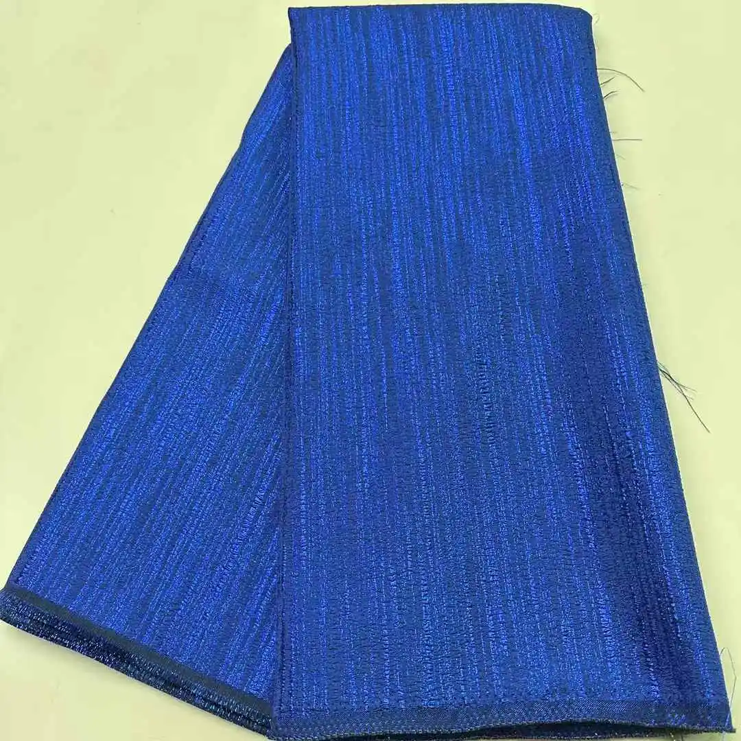   أقمشة الدانتيل الدمشقي النيجيري الأفريقي 2025 أقمشة جاكار مطرزة فرنسية فاخرة 5 ياردات لخياطة فساتين الحفلات النسائية