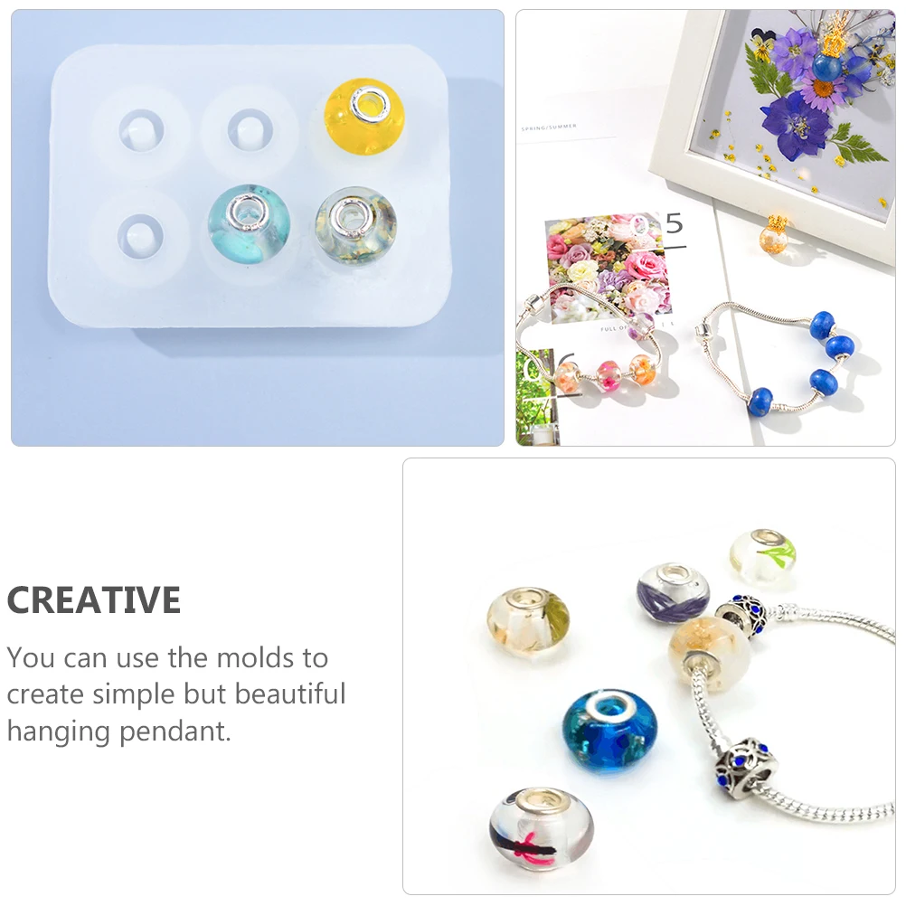 

3 pcs Spherical Mold Silicone Hanging Pendant Mould DIY Manual Creative Crystal Epoxy Mold Non-Stick Durable Easy Clean Jewelry