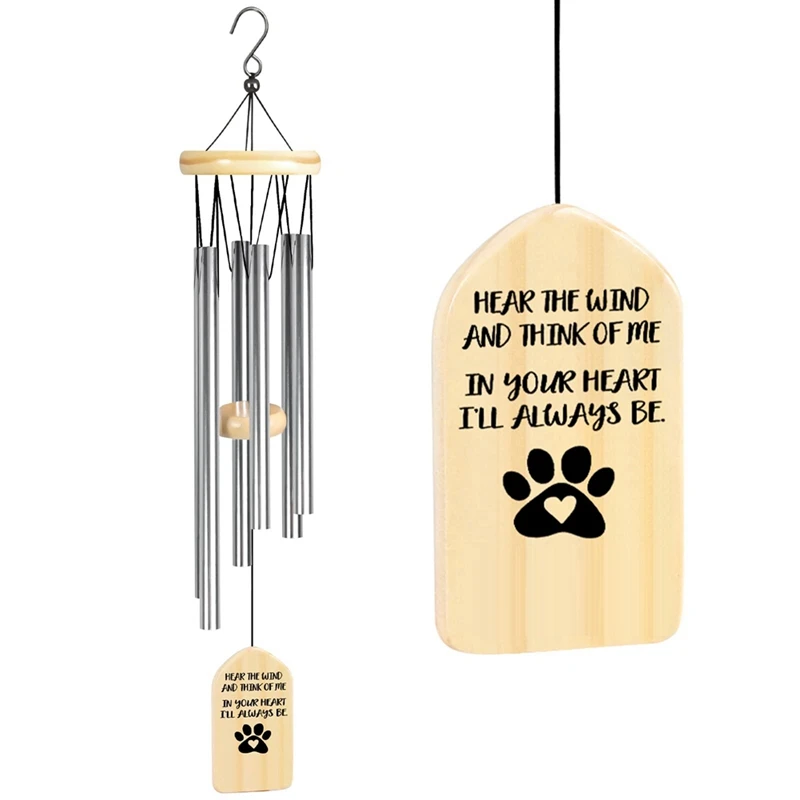 Personalized Pet Wind Chimes, Custom Pet Loss Wind Chime Pet Memorial Gift Bereavement Gift Sympathy Gift